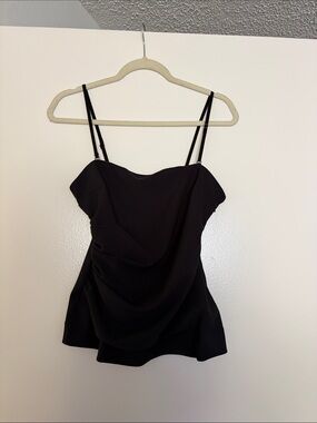Abercrombie & Fitch Black Draped Spaghetti-Strap Cami or Strapless